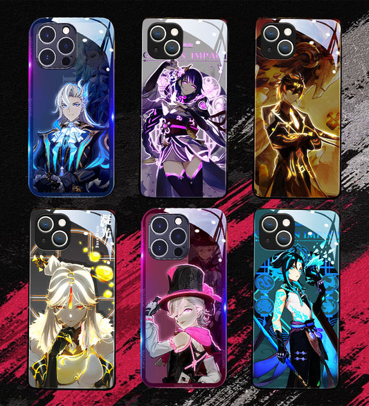 Genshin Impact LED Glowing Phone Cases