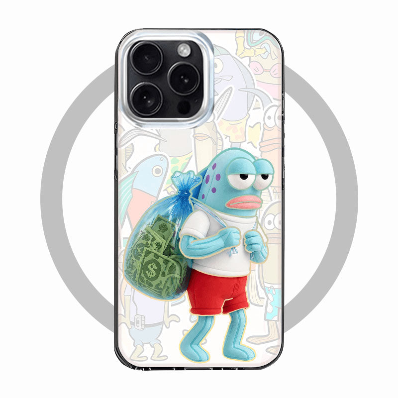 Bikini Bottom Background Fish MagSafe Phone Case