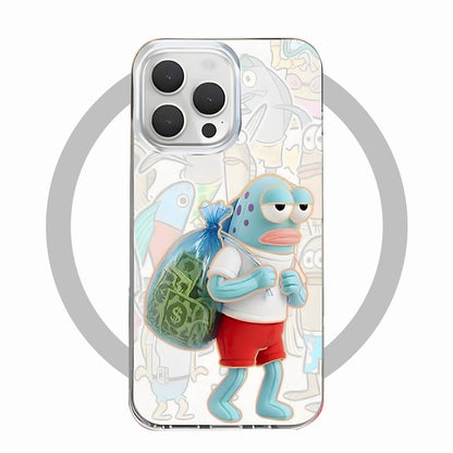 Bikini Bottom Background Fish MagSafe Phone Case